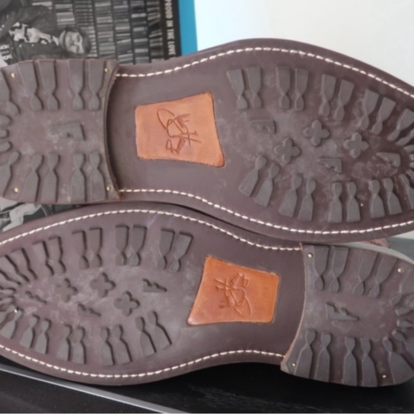 SOLD John Fluevog Aspden brogue boots in pebbled leather Rare size 9.5 US - Picture 6 of 6